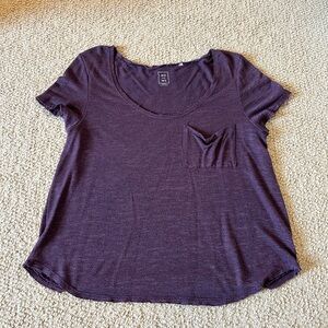 purple thin tshirt